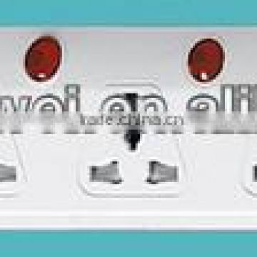 BS style extension socket/ with switch control