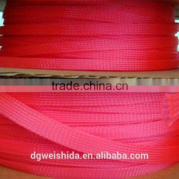 Plastic braided nylon sleeve for light-fixture
