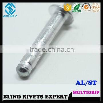 HIGH QUALITY FACTORY DOME HEAD AL/ST MULTI-GRIP RIVETS