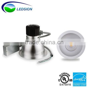 UL Energy Star 8 inch commercial downlight CREE COB 27W 2300-2500 LM with 5 years warranty