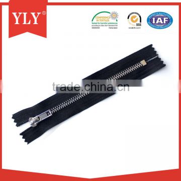 No.8# metal zipper for jeans, metal zipper with silver teeth for pants