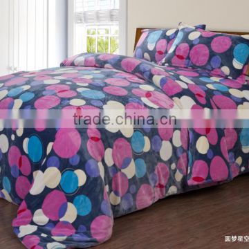 Super Soft Flannel Fleece Fabric Bedding Set/bedsheet