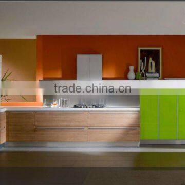 Modern mix style melamine mixed lacquer kitchen cabinet