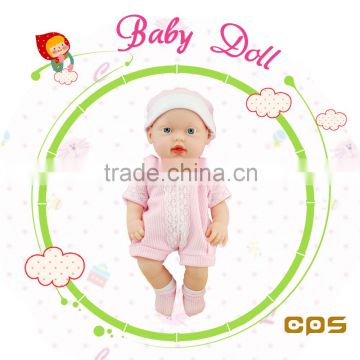 Pretty silicone baby doll toy in high quality