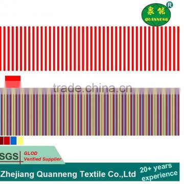 Colorful stripe design100 polyester microfiber fabric for home textile