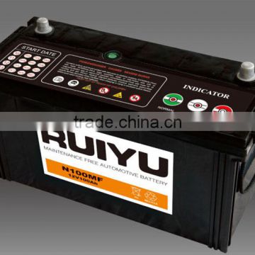 N120A MF 115E41R MF 12V 110AH JIS Car battery Auto batteries