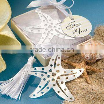 Starfish Metal bookmark tassels wholesale for sea park promotion