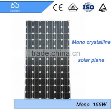 155w factory price monocrystalline solar panel