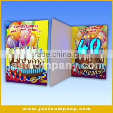 Sweet Gift Music And Light Card, Anniversary Sound Card With Light