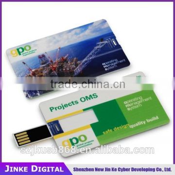 Credit card usb flash drives with full color Print