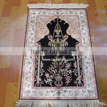 super high quality handknotted hereke silk carpet and rug prayer carpet rug