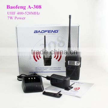 Baofeng Walkie Talkie A-308 UHF Band Baofeng Two Way Radio With 7 watts 2 way radios