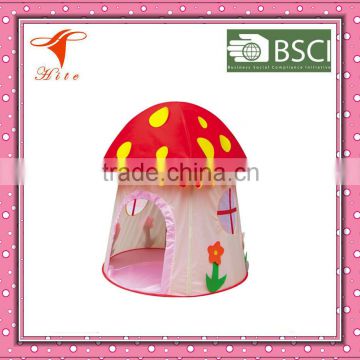 pink lovely interesting girl kids play tent inflatable mushroom tent