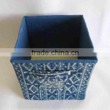 Good Quality Foldable decorative cardboard fabric storage box