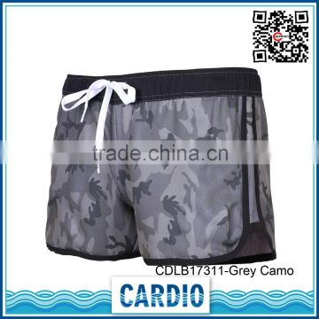 Grey Camo above the knee hot volleyball girls shorts