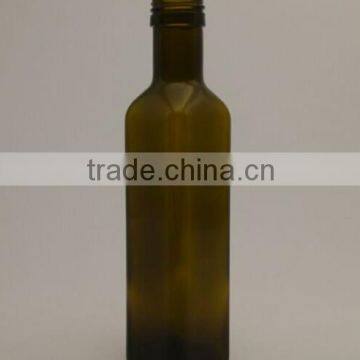 250ml antique green olive oil glass bottle