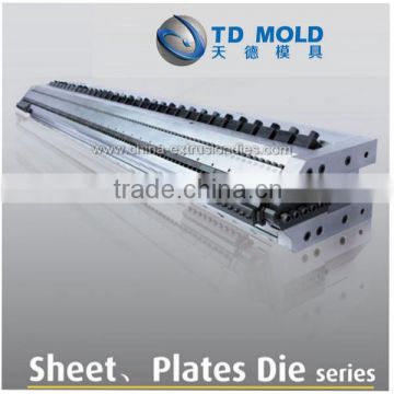 Taizhou PVC flat free foamed board sheet mold machine