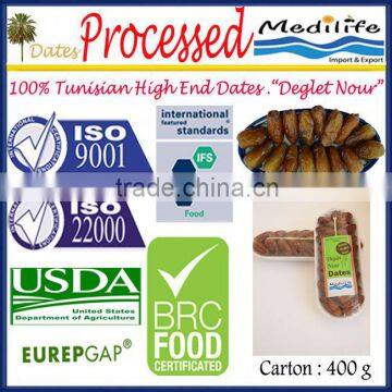Tunisian High Quality Dates "Deglet Noor" Category, Processed Dates Healthy Fruit Products, Fresh Dates Fruit, 400 g