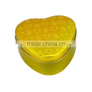 various design custom printed tin box heart shape tin box for wholesale