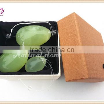 wholesale green xiuyan jade eggs sex toys Ben Wa ball for women vagina