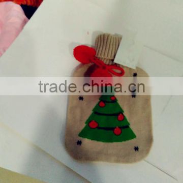 Christmas gift hot water bag knit Christmas tree cover