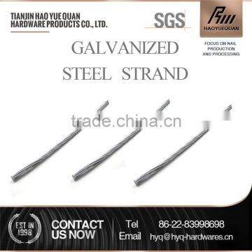6*26ws lifting steel wire rope galvanized steel wire strand