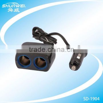 2 way multiple electric plug car cassette adapter for usb