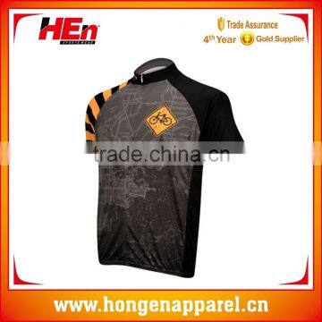 Hongen apparel Accept sample order mountain cycling jerseys/custom bicycle jersey/sublimation cycling shirt with competitive