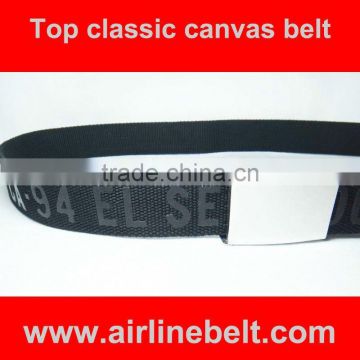 Top standard quality silicone printed logo casual fashion belt