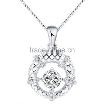 Fashion jewelry necklace 925 silver hollowed-out pendant charms for jewelry making