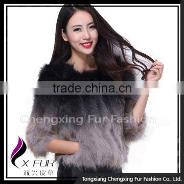 CX-G-A-01B High Fashion Professional Fur Raccoon Fur Coat And Jacket