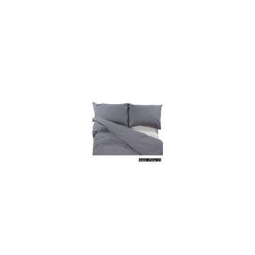 Grey Denim Stripe Pillowcase (Set of 2)