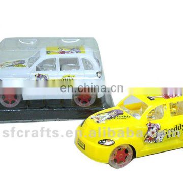 Funny plastic friction car toy