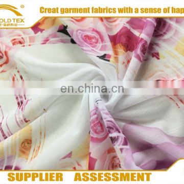 High Quality 30D Printed Chiffon Fabric 95%Polyester 5%Spandex Chiffon Stain Fabric