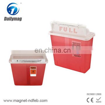2017 Wholesale 7L Hospital Medical Waste Disposal Biohazard Sharps Container With Handle with Handle