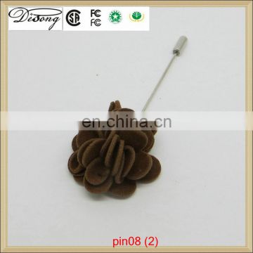 Favorites Compare white and black colored suit pocket flower lapel pin for men