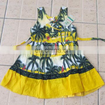 cheap 100% cotton beach hawaiian dresses China