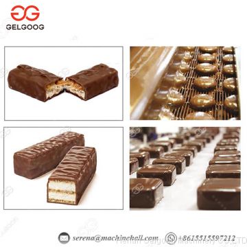 Automatic Chocolate Melting Coating Machine Chocolate Enrober Machine With Cooling Tunnel