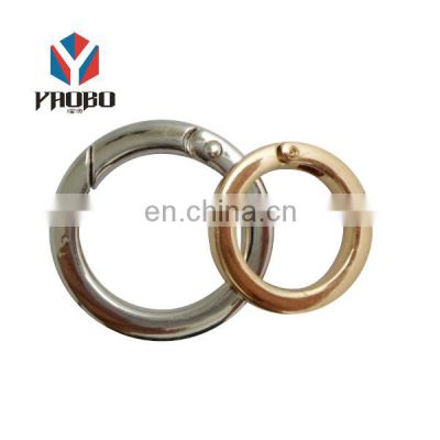 Wholesale Custom High Quality Gold Silver Handbag O Ring Bag Accessory Metal Bag O Ring
