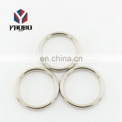 Fashion High Quality Metal Alloy Silver Bag Accessories O Ring Buckle