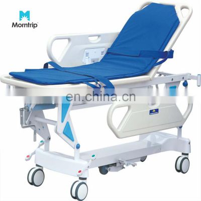 Factory Direct Sales Adjustable Rescue Nursing Abs Lifting Patient Transfer Stretcher Trolley With Mattress And IV pole