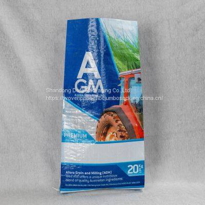 Professional Packaging Woven Sack Inner Membrane Load Bearing 25kg 50kg PP Plastic Woven Polypropylene Bag Flour