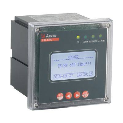 Acrel AIM-T300 AC/DC480V Ground Insulation Resistance Industrial Insulation Monitoring Self-test function, SOE event recording