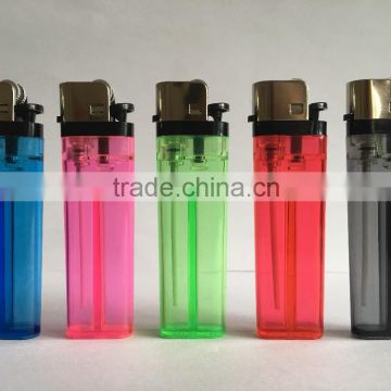 cheap ISO9994&EN13869 disposable flint clear cigarette plastic lighter FH-002