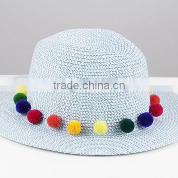 Pompom Fashion Summer Paper Straw Hat China Manufacturer                        
                                                Quality Choice
                                                    Most Popular