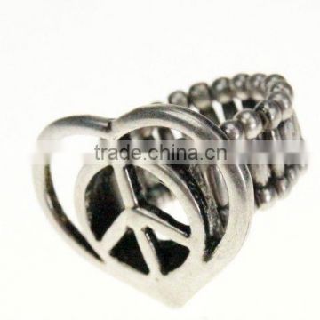 silver peace ring