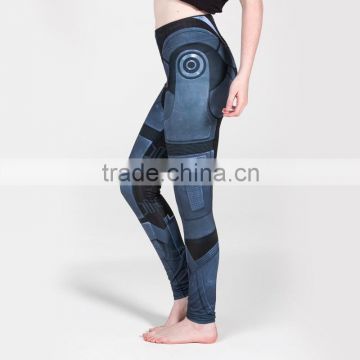 Woman Body Fitted Leggings/Tights Full Sublimated with Custom Commandar Shepard design