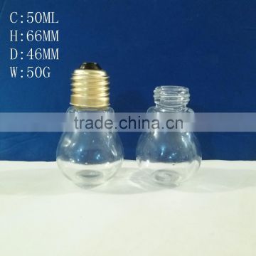 50ml glass bulb bottles