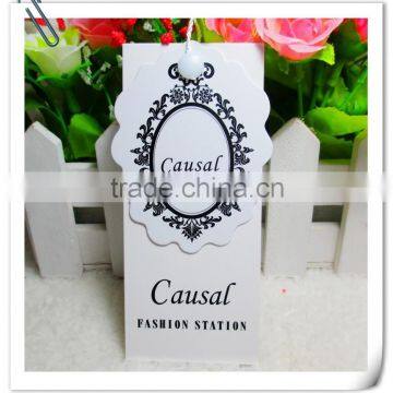 2016 Logo customized printing luxury jewelry hang tag