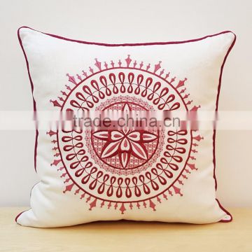 Suzani Inspired Embroidery Pillow Cover Decorative Cushion Cover